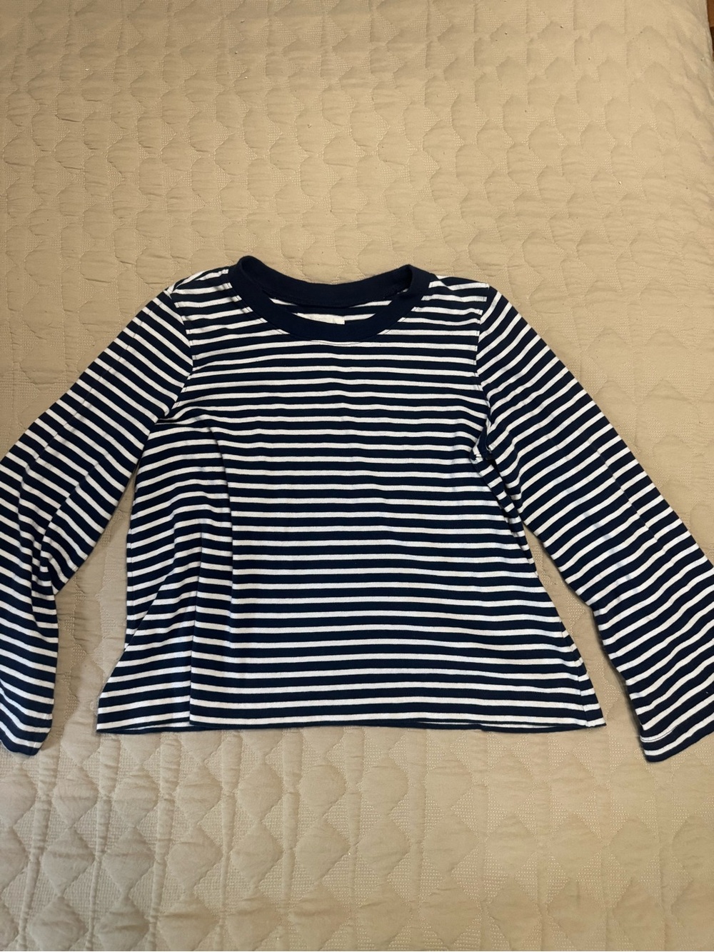 Rivet & Thread Womens Classic Navy & White Striped Long Sleeve Tee